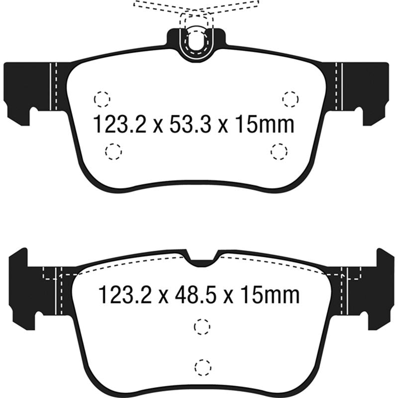 EBC Greenstuff 2000 Series Sport Brake Pads (DP23047)