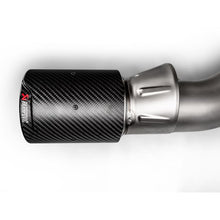 Load image into Gallery viewer, Akrapovic 2018 BMW M2 Competition F87N (Excl 16-17 M2) Slip-On Line (Titanium) w/Carbon Fiber Tips (S-BM/T/3H)