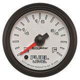 AutoMeter Pro-Cycle Gauge Fuel Level 2 1/16in 0-280 Programmable White (19509)