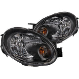 ANZO USA 2003-2005 Dodge Neon Crystal Headlights Black (121030)