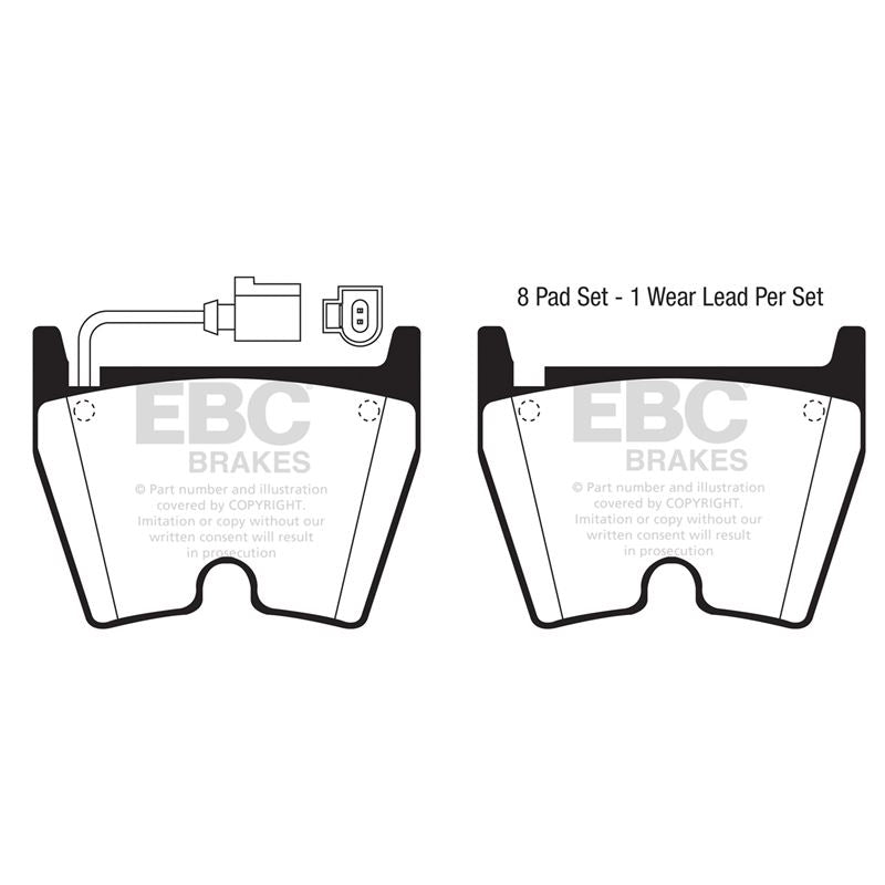 EBC Yellowstuff Street And Track Brake Pads (DP41513/3R)