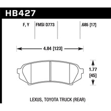 Load image into Gallery viewer, Hawk Performance LTS Brake Pads (HB427Y.685)