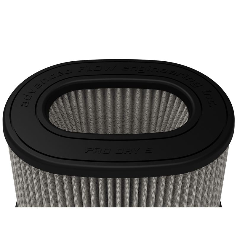 aFe Momentum Pro DRY S Univ Air Filter 6-3/4 x 4-3/4in F x 8-1/4 x 6-1/4in B x 7-1/4 x 5in T x 6in H (20-91207D)