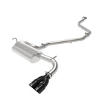 aFe Takeda 2 IN to 2-1/2 IN 304 Stainless Steel Cat-Back Exhaust System w/Black Tip (49-36047-B)