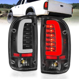 ANZO USA Tail Light Assembly, LED, Clear Lens, Black Housing, Pair, (311353)