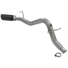 Load image into Gallery viewer, aFe Large Bore-HD 3-1/2in 409 Stainless Steel DPF-Back Exhaust System w/Black Tip (49-44064-B)