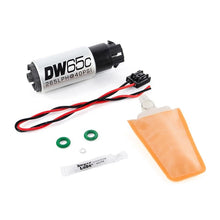 Load image into Gallery viewer, Deatschwerks DW65C series, 265lph compact fuel pump w/ mounting clips w /Install kit (9-652-1006)