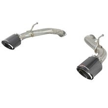 Load image into Gallery viewer, Takeda 2-1/2 IN 304 Stainless Steel Axle-Back Exhaust System w/ Carbon Fiber Tip (49-36130NM-C)