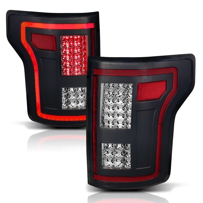 ANZO USA LED Taillights w/Black Sequential Lens, Pair (311293)