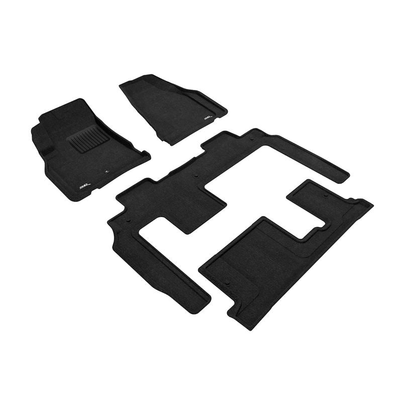 3D Maxpider ELEGANT Floor Mat, BLACK, 1ST ROW/2ND ROW/3RD ROW (L1CH06004709)