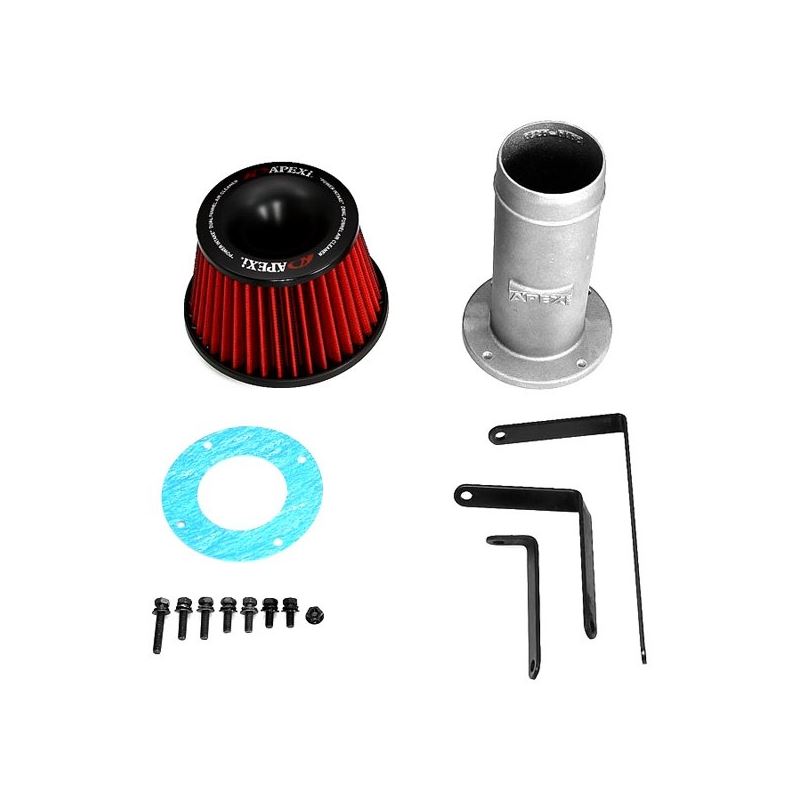 APEXiÂ® Power Metal Polished Short Ram Air Intake System with Red Filter (508-H005)