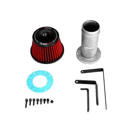 APEXi® Power Metal Polished Short Ram Air Intake System with Red Filter (508-H005)