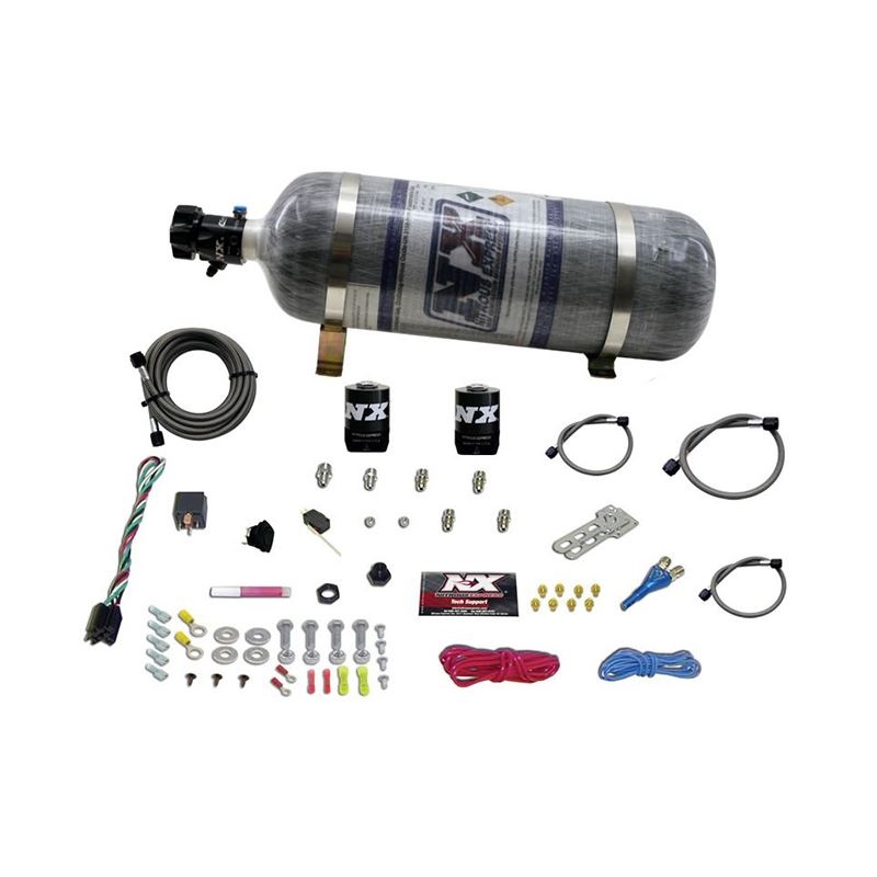 Nitrous Express Shark SHO 400 HP Single Nozzle Nitrous Kit w/Composite Bottle (20112-12)