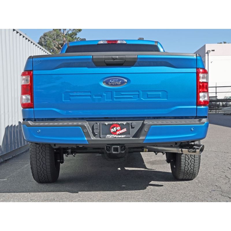 aFe Apollo GT Series 3 IN to 3-1/2 IN 409 SS Cat-Back Exhaust System w/ Polish Tip for 2021-2021 Ford F-150(49-43125-P)