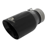 aFe MACH Force-Xp 304 Stainless Steel Clamp-on Exhaust Tip Black (49T30454-B092)