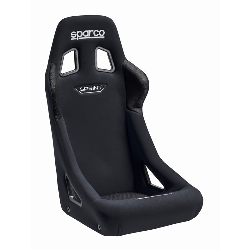 Sparco Sprint Racing Seats, Black/Black Cloth with Black Stitch (008235NR)