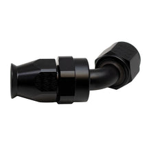 Load image into Gallery viewer, DeatschWerks 8 AN Female Flare Swivel 60-Degree Hose End PTFE - Anodized Matte Black(6-02-0874-B)