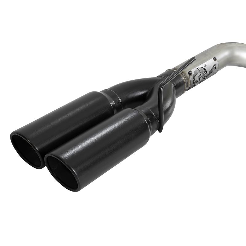 aFe Vulcan Series 3 IN 304 Stainless Steel Cat-Back Exhaust System w/ Black Tips (49-34105-B)