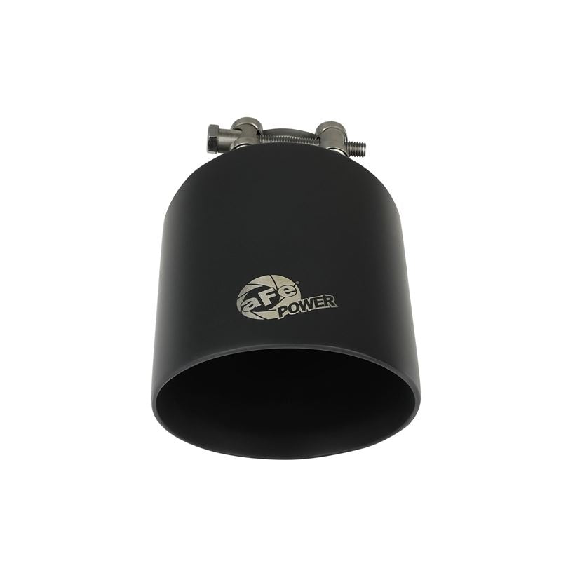 aFe MACH Force-Xp 304 Stainless Steel Clamp-on Exhaust Tip Black Velvet (49T25454-B072)