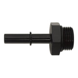 DeatschWerks 8AN ORB Male to 5/16in Male EFI Quick Connect Adapter - Anodized Matte Black(6-02-0123-B)