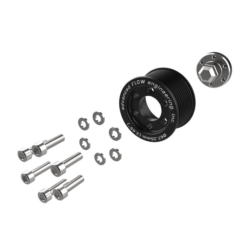 aFe 2.65in Supercharger Power Pulley Kit for 15-23 Dodge Challenger / 15-23 Dodge Charger SRT Hellcat (79-10008)