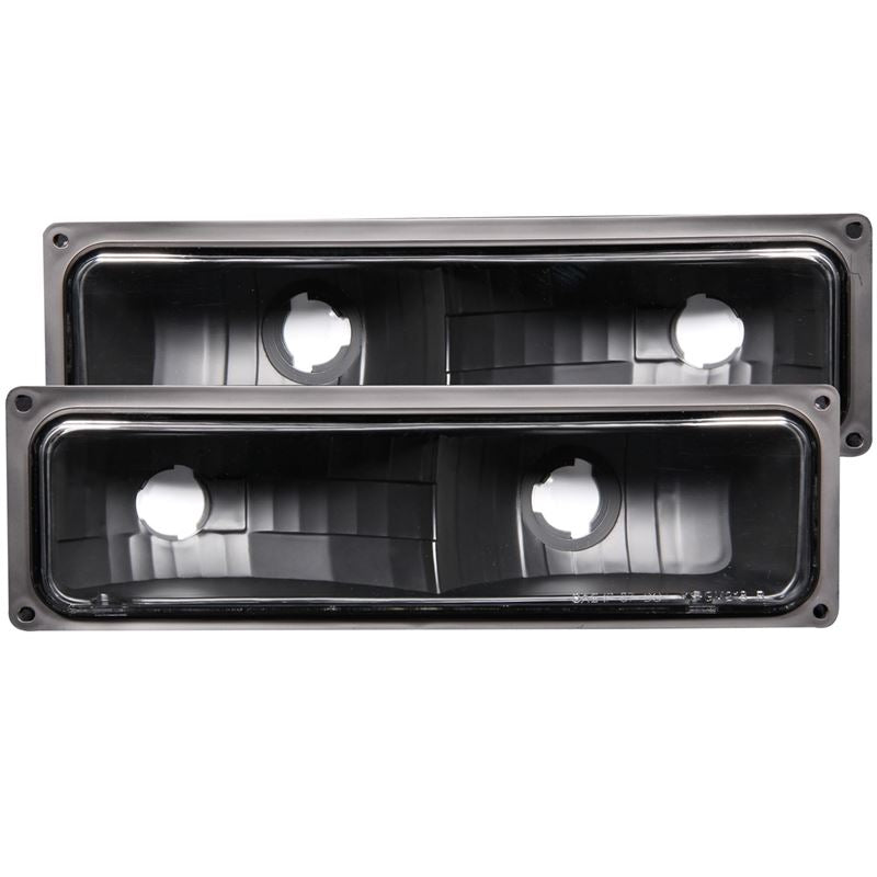 ANZO USA 1988-1998 Chevrolet C1500 Euro Parking Lights Black (511053)