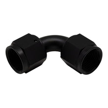 Load image into Gallery viewer, DeatschWerks 8AN Flare Female Swivel 90-Degree to 8AN Flare Female Swivel - Anodized Matte Black(6-02-0216-B)