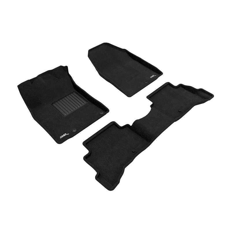 3D Maxpider ELEGANT Floor Mat, BLACK, 1ST ROW/2ND ROW (L1HY07804709)