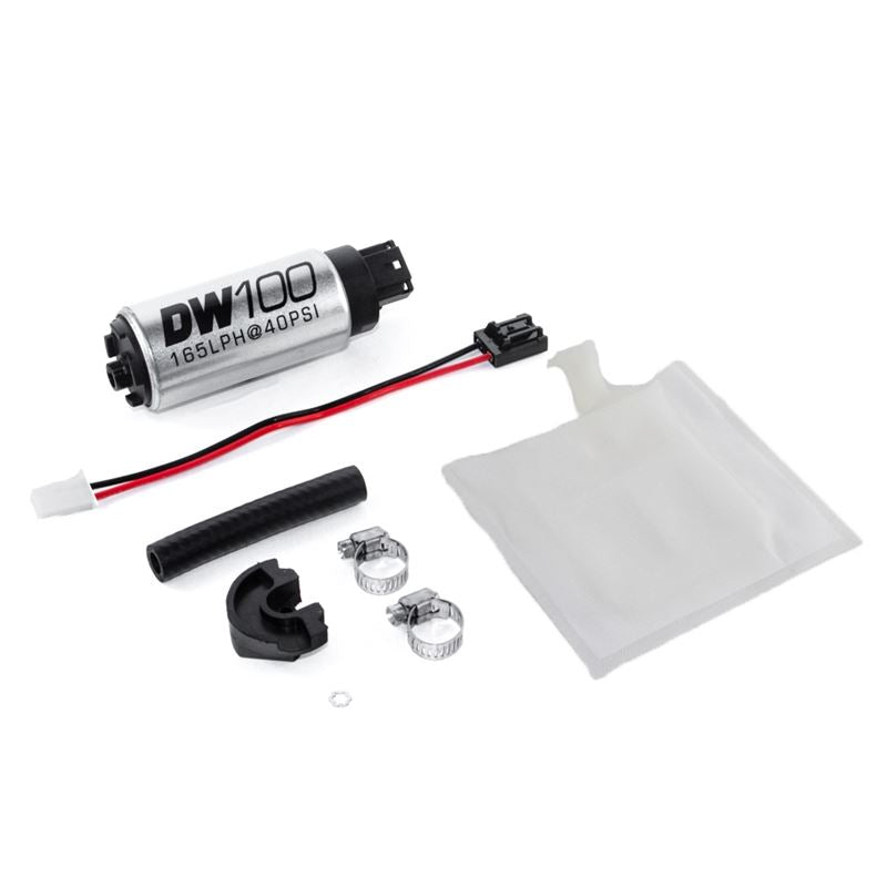 Deatschwerks DW100 series, 165lph in-tank fuel pump w/ install kit (exc WRX and STI)(9-101-0791)