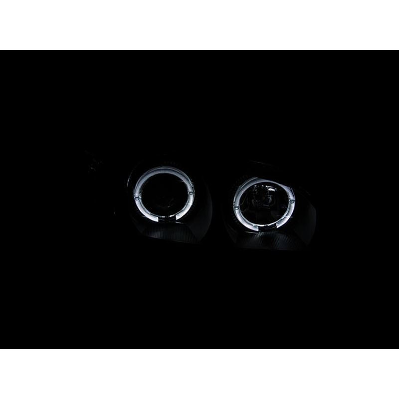 ANZO USA 2000-2004 Infiniti I30 Projector Headlights w/ Halo Black (121077)