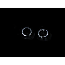 ANZO USA 2000-2004 Infiniti I30 Projector Headlights w/ Halo Black (121077)