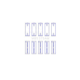 King Engine Bearings Main Bearing Set for 2005-2011 Lotus Elise (MB5375AM)