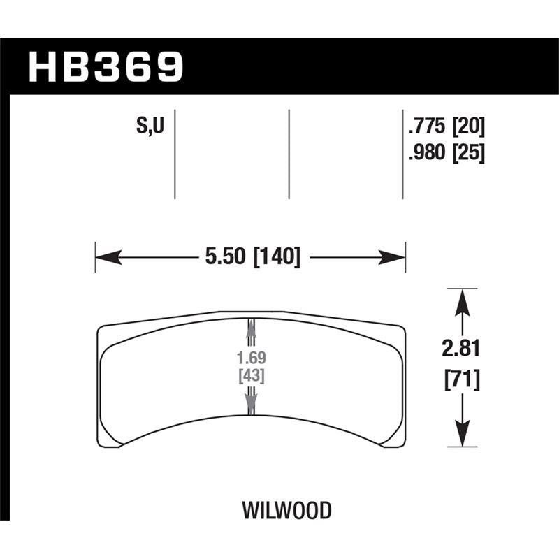 Hawk Performance Motorsports Brake Pads (HB369U.980)