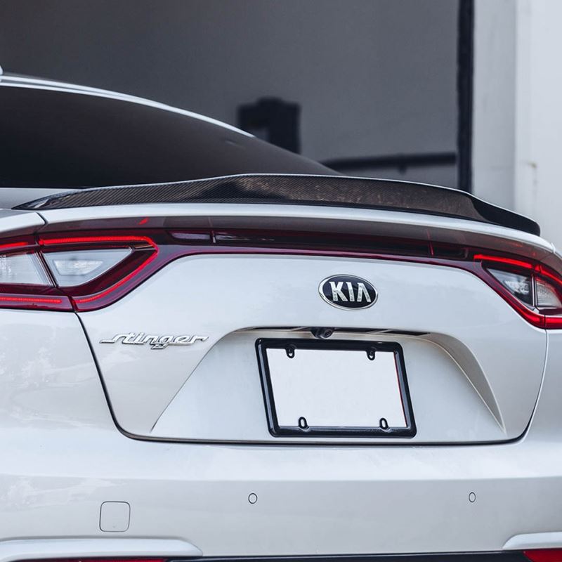 Ark Performance Style B Carbon Fiber Rear Lip Spoiler for 2019-2021 Kia Stinger(CF08-LIPSB)