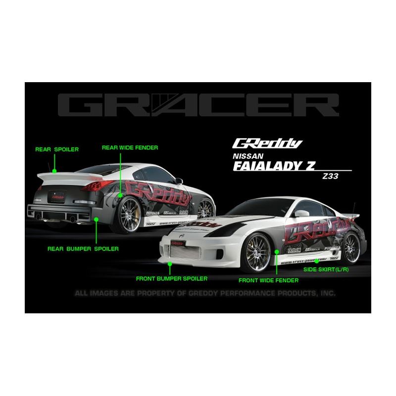 GReddy Gracer Rear Spoiler for Nissan 350z (17020246)