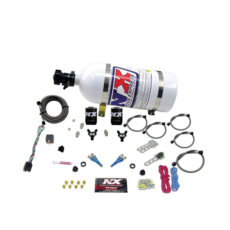 Nitrous Express Ford EFI Dual Nozzle Nitrous Kit (100-300HP) w/10lb Bottle (20115-10)