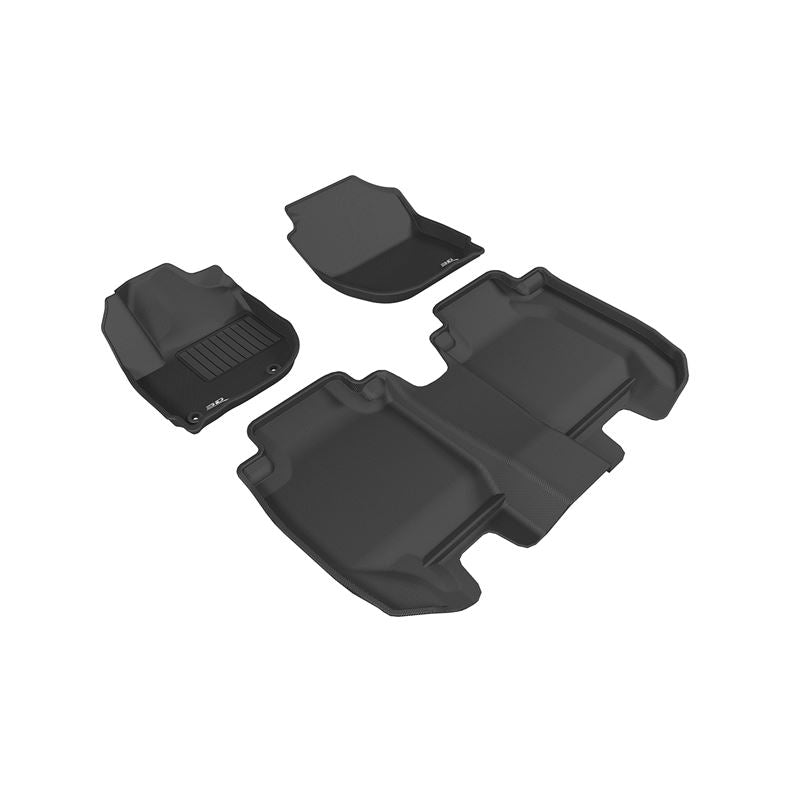 3D Maxpider KAGU Floor Mat, BLACK, 1ST ROW/2ND ROW (L1HD08501509)