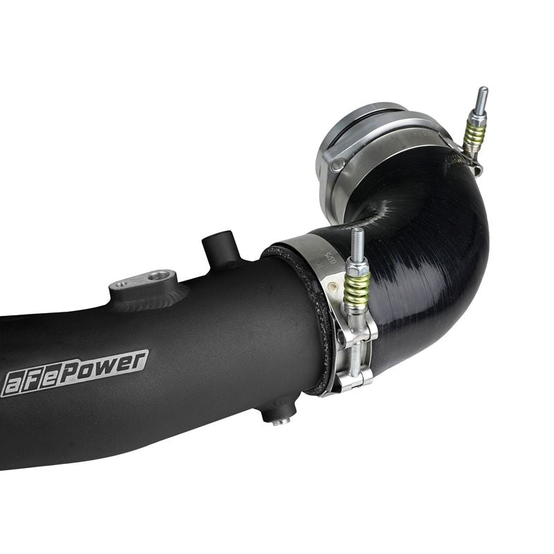 aFe Power 2-1/2 IN to 3 IN Aluminum Hot-Side Charge Pipe Black for 2020-2021 BMW Z4(46-20408-B)