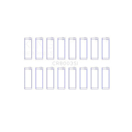 King Engine Bearings Connecting Rod Bearing Set for 1993-2002 Cadillac Eldorado (CR8003SI0.25)