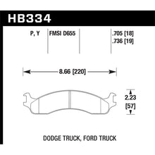 Load image into Gallery viewer, Hawk Performance LTS Brake Pads (HB334Y.736)