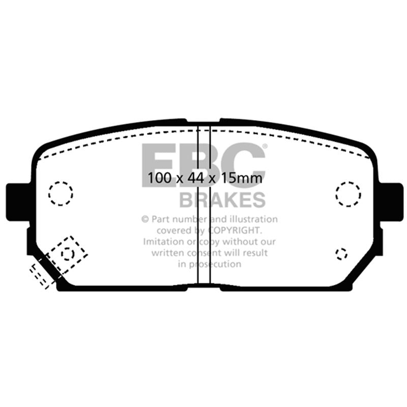 EBC Redstuff Ceramic Low Dust Brake Pads (DP31810C)