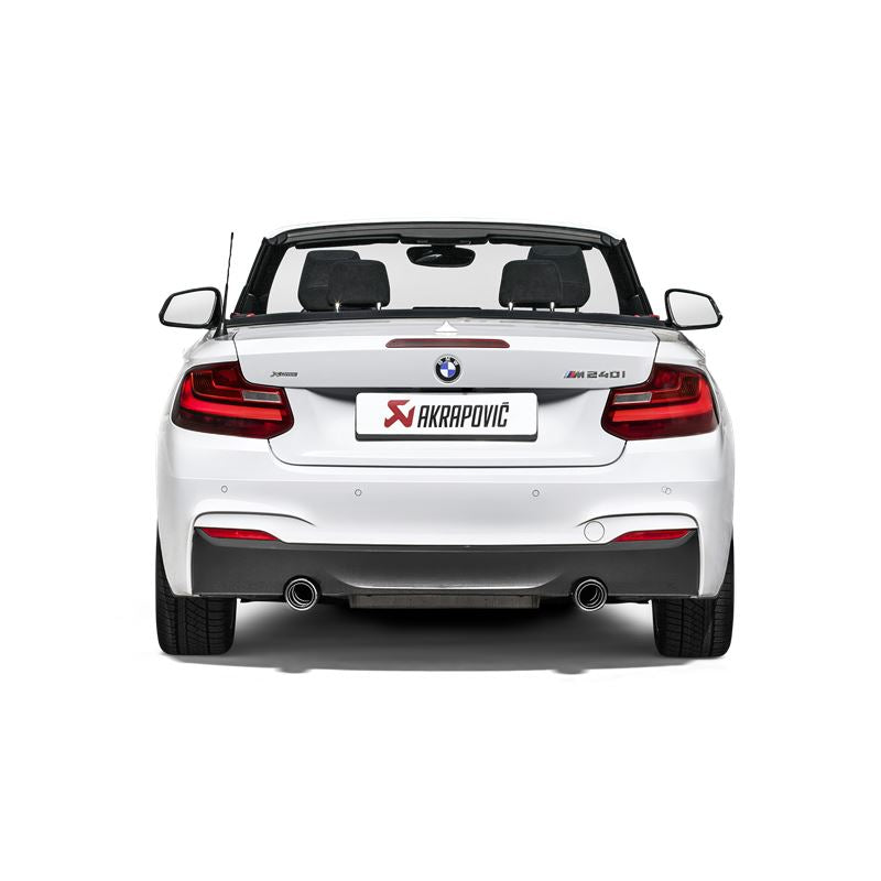 Akrapovic 16-17 BMW M240i (F22 F23) Evolution Line Cat Back (SS) w/Carbon Tips (Req. Link Pipe) (MTP-BM/SS/4H)