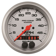 Load image into Gallery viewer, AutoMeter Marine Silver Ultra-Lite 3-3/8in 50MPH GPS Speedometer Gauge (200635-33)