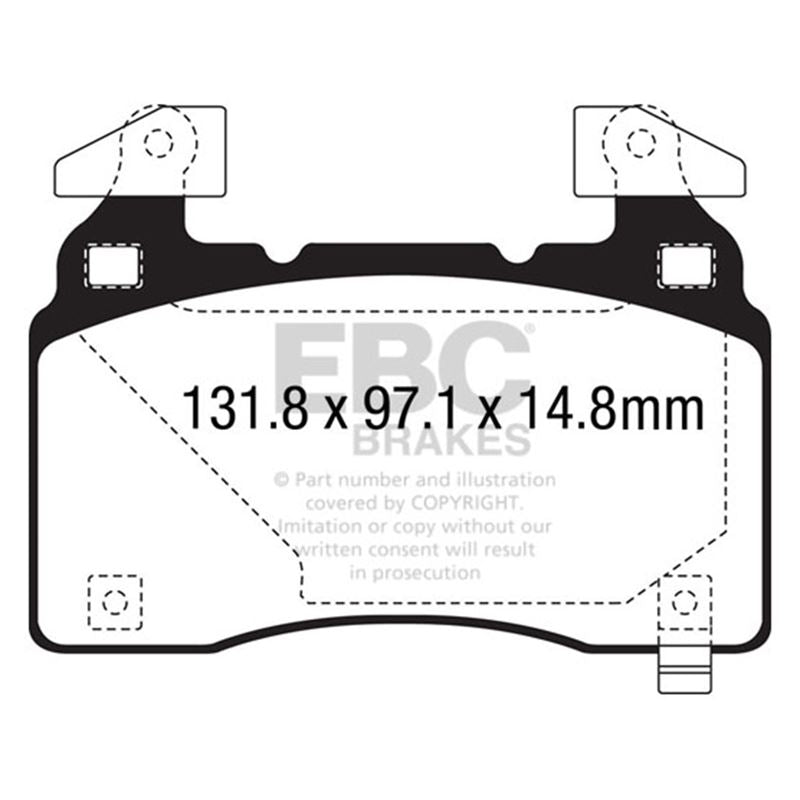 EBC Greenstuff 2000 Series Sport Brake Pads (DP23028)