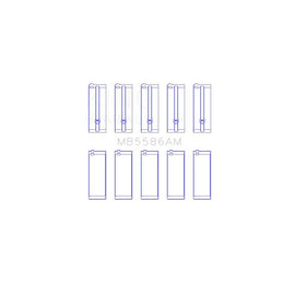 King Engine Bearings Main Bearing Set for 1994-1996 Honda Passport (MB5586AM0.5)