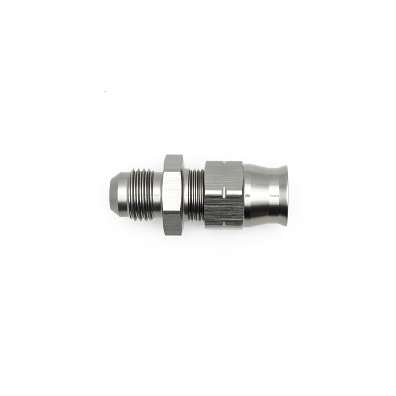 Deatschwerks 6AN Male Flare to 3/8" Hardline Compression Adapter (incl 1 Olive Insert) (6-02-0109)