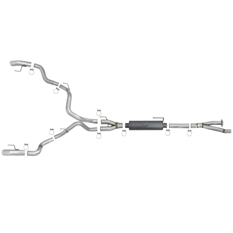 aFe MACH Force-Xp 3 IN 304 Stainless Cat-Back Hi-Tuck Exhaust System w/ Polished Tip (49-33095-P)