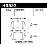 Hawk Performance Performance Ceramic Brake Pads (HB823Z.652)