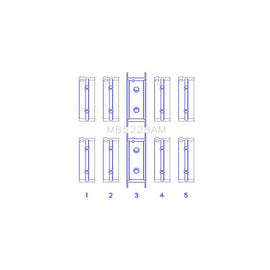King Engine Bearings Main Bearing Set for 1975-1984 Dodge Colt (MB5228AM)