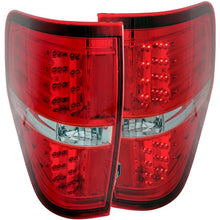 Load image into Gallery viewer, ANZO USA 2009-2014 Ford F-150 LED Taillights Red/Clear (311139)